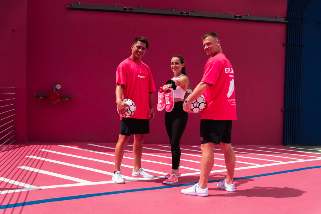 Explore U Pink - Chaussures de football freestyle et de rue
