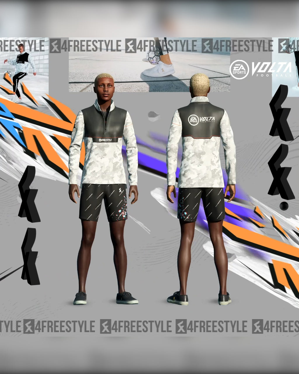 White Noise Camo Windbreaker - EA Sports