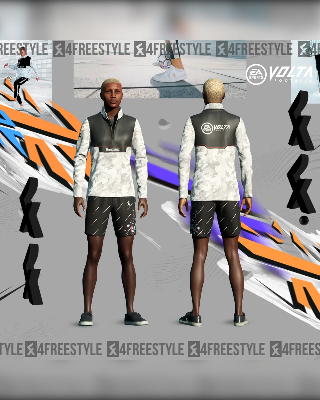 White Noise Camo Windbreaker - EA Sports