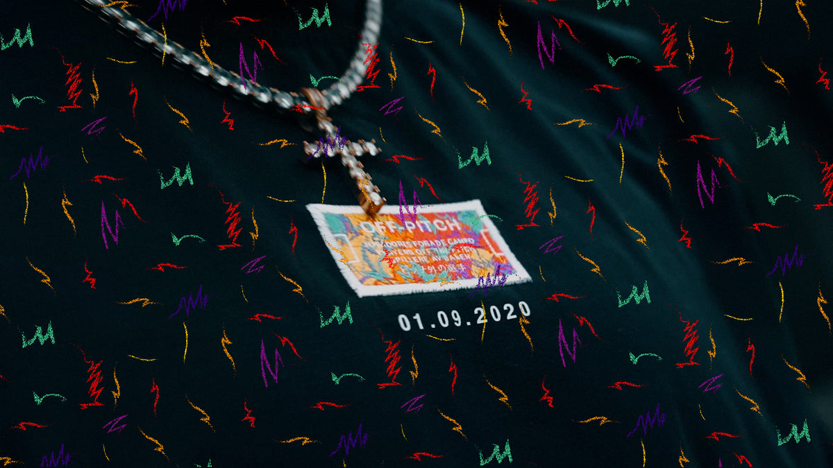 Colorful Court T-shirt - Black