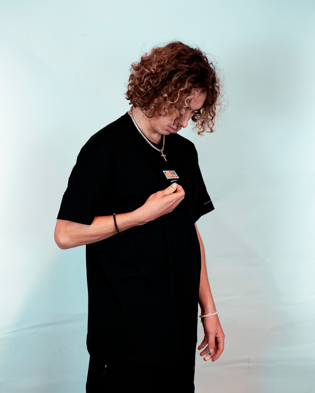 Colorful Court T-shirt - Black
