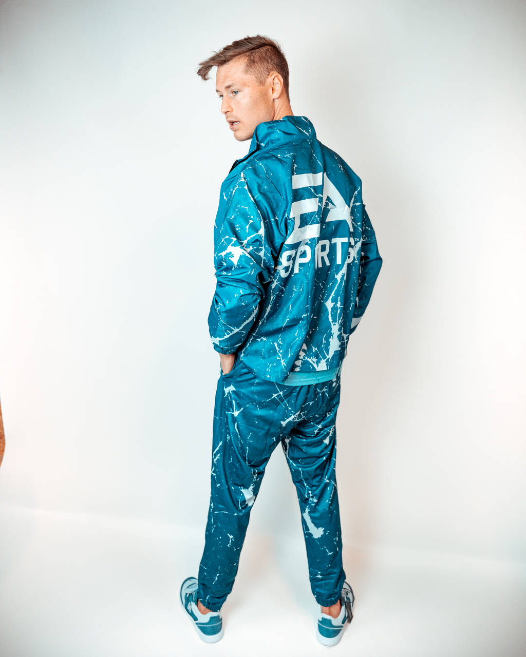 Off-Pitch x EA Sports cracked ice pants