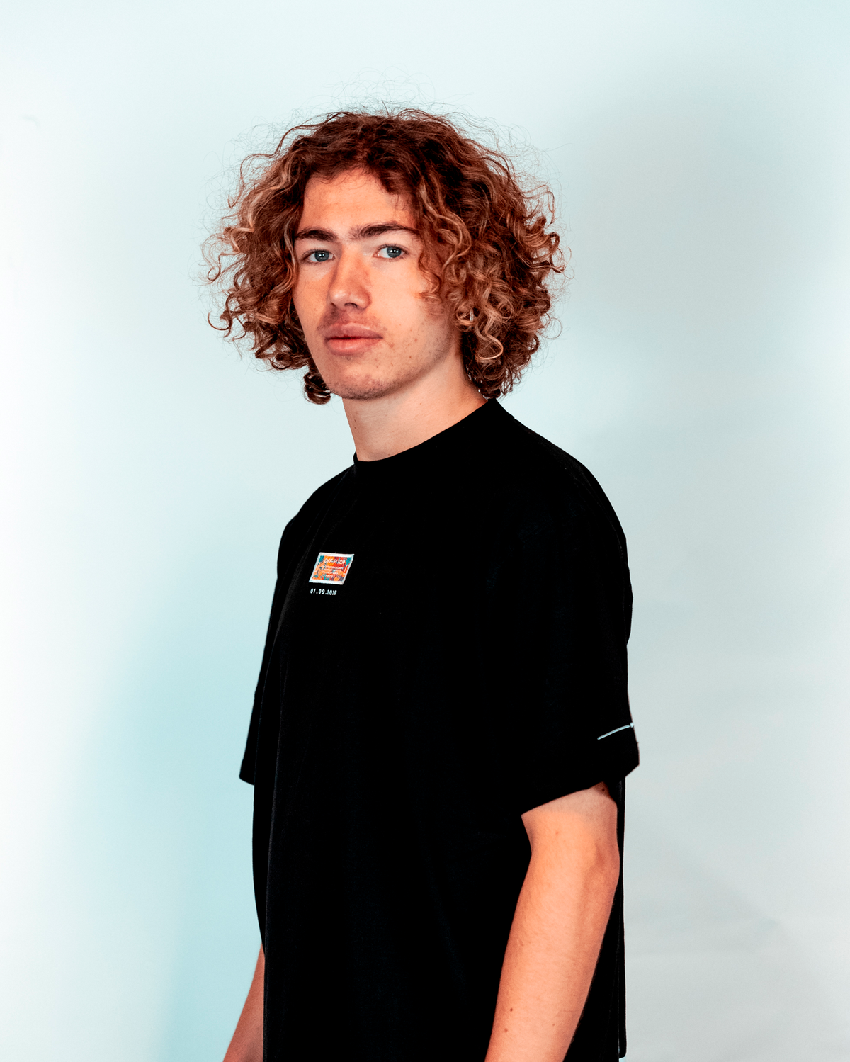 Colorful Court T-Shirt - Schwarz