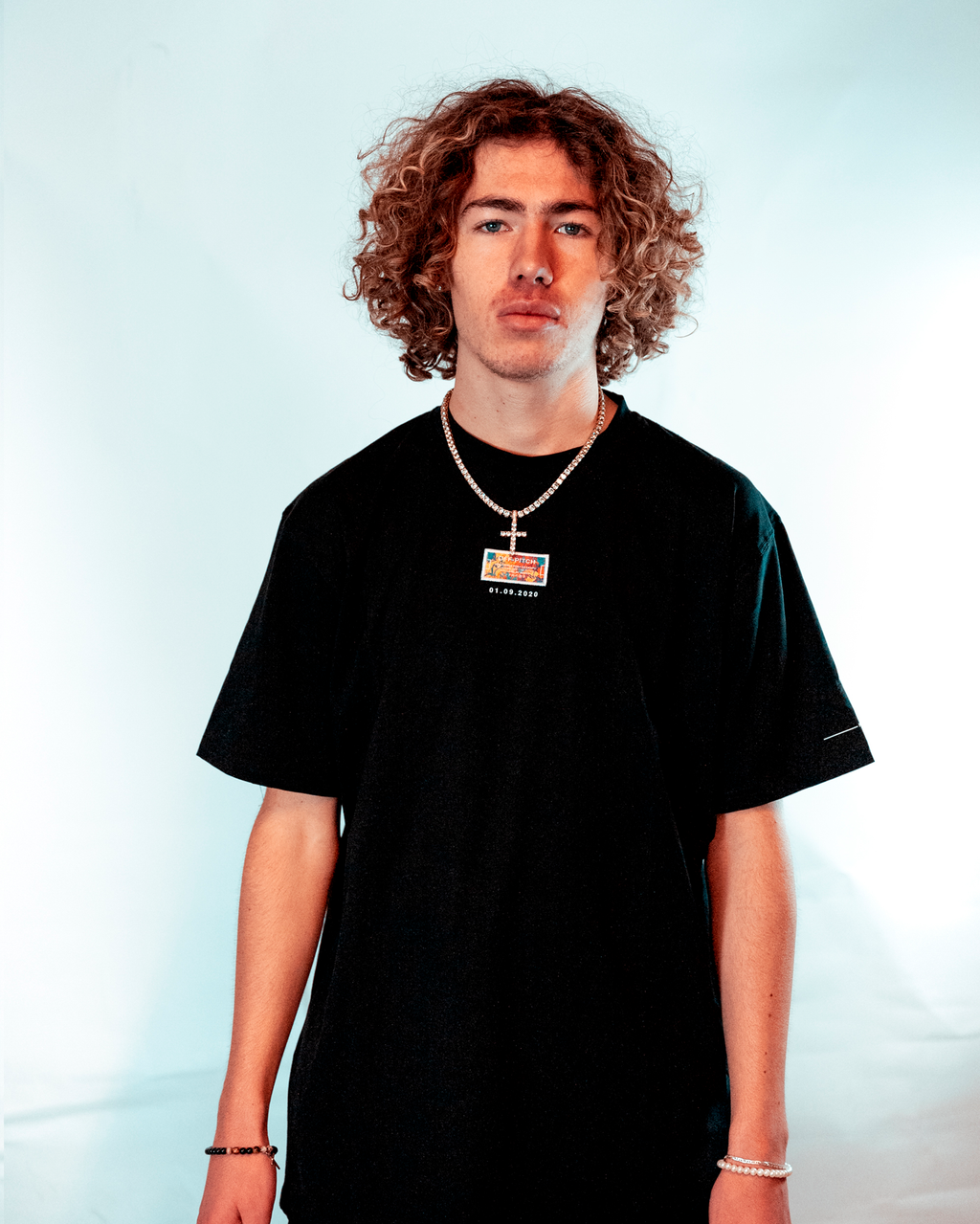 Colorful Court T-shirt - Black