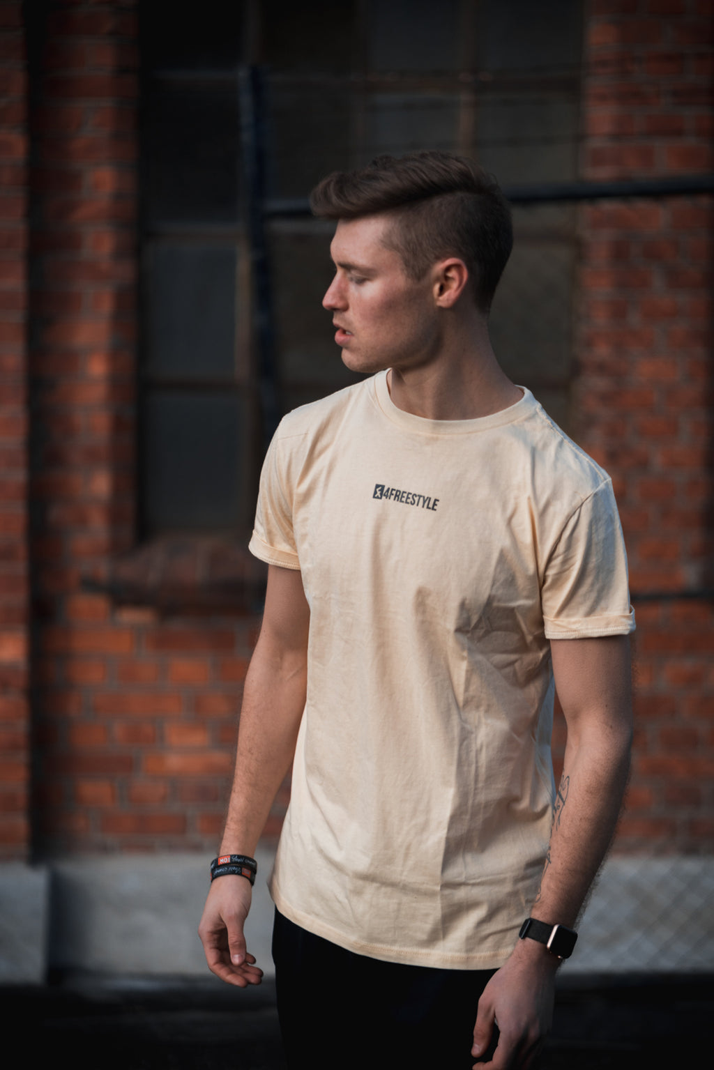 T-shirt petit logo - Jaune