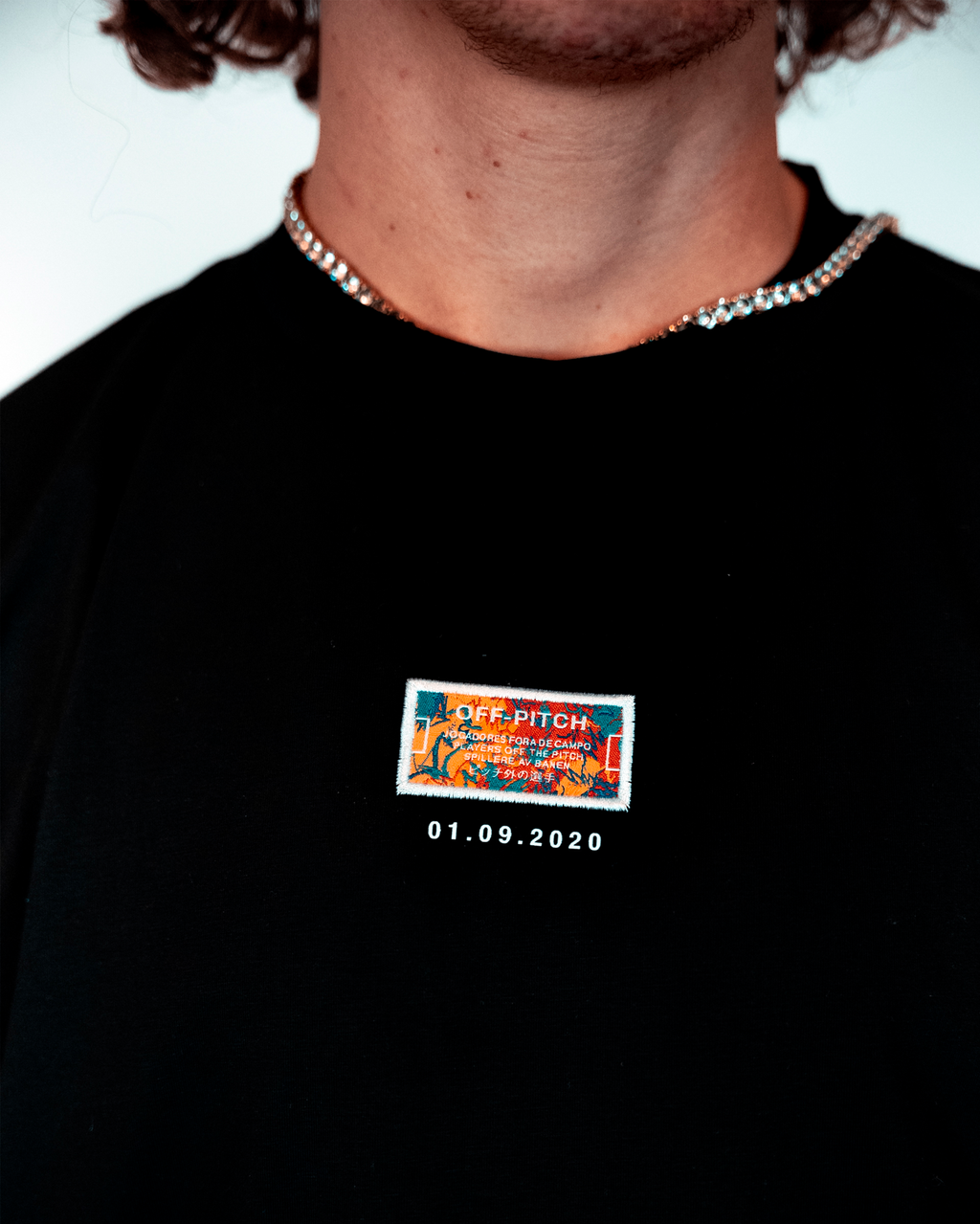 Colorful Court T-shirt - Black
