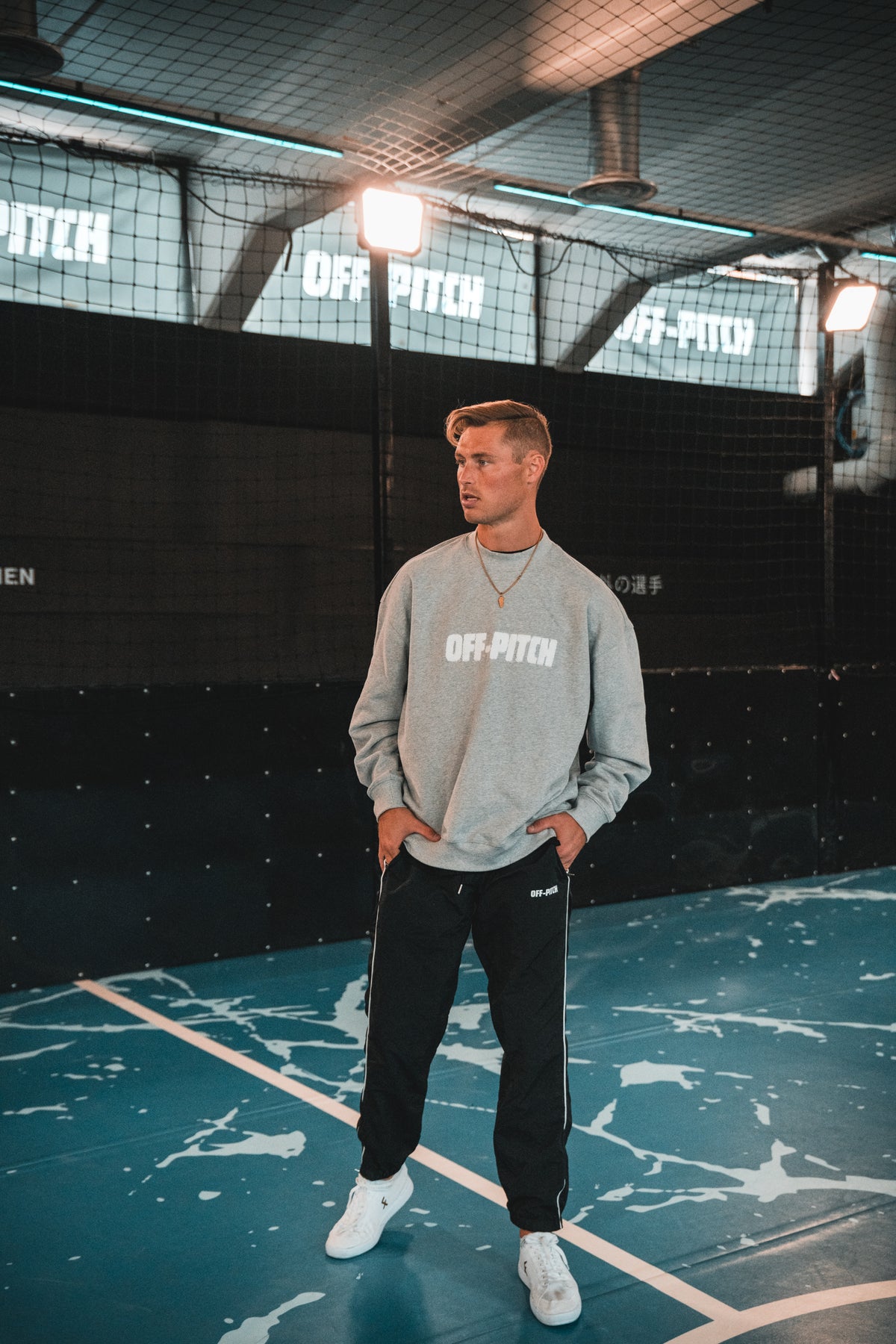Players Off-Pitch-Sweater – Grau