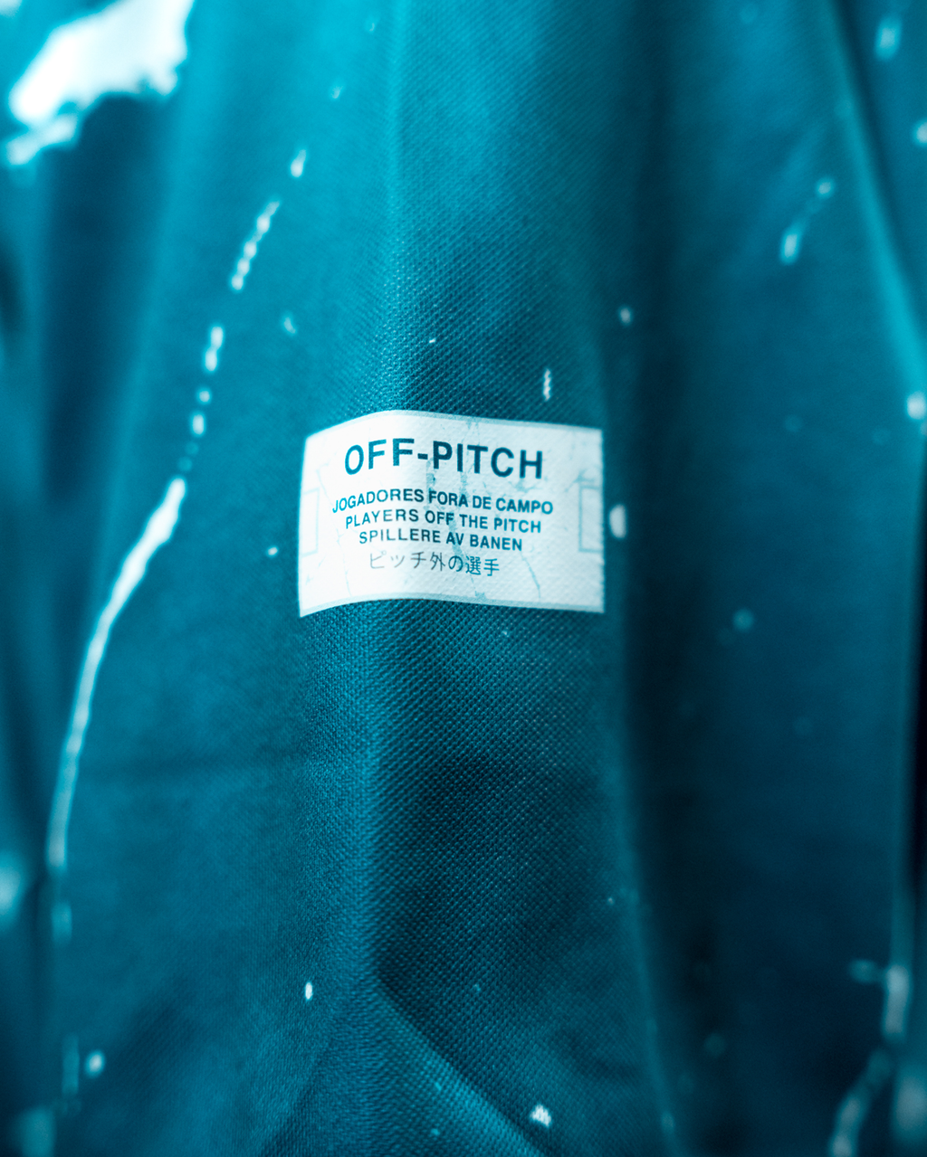 Off-Pitch x EA Sports cracked ice jacket Dark blue
